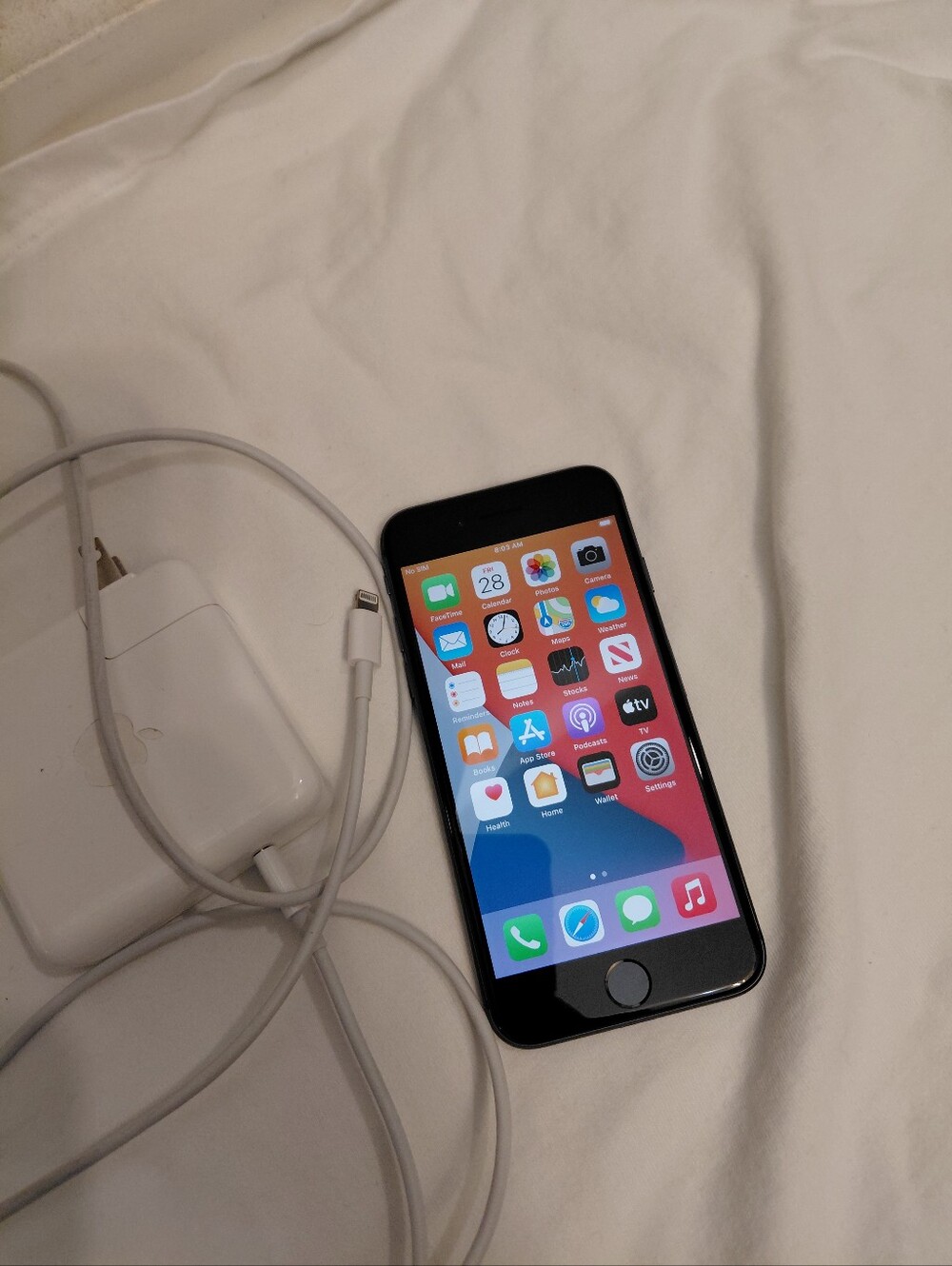 Apple iPhone 8 Unlocked 64GB with Black Front and Black Back -Includes Charger